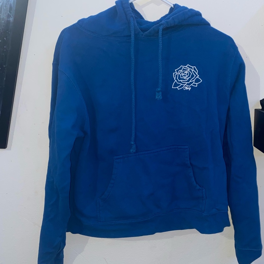 Blue obey sweater